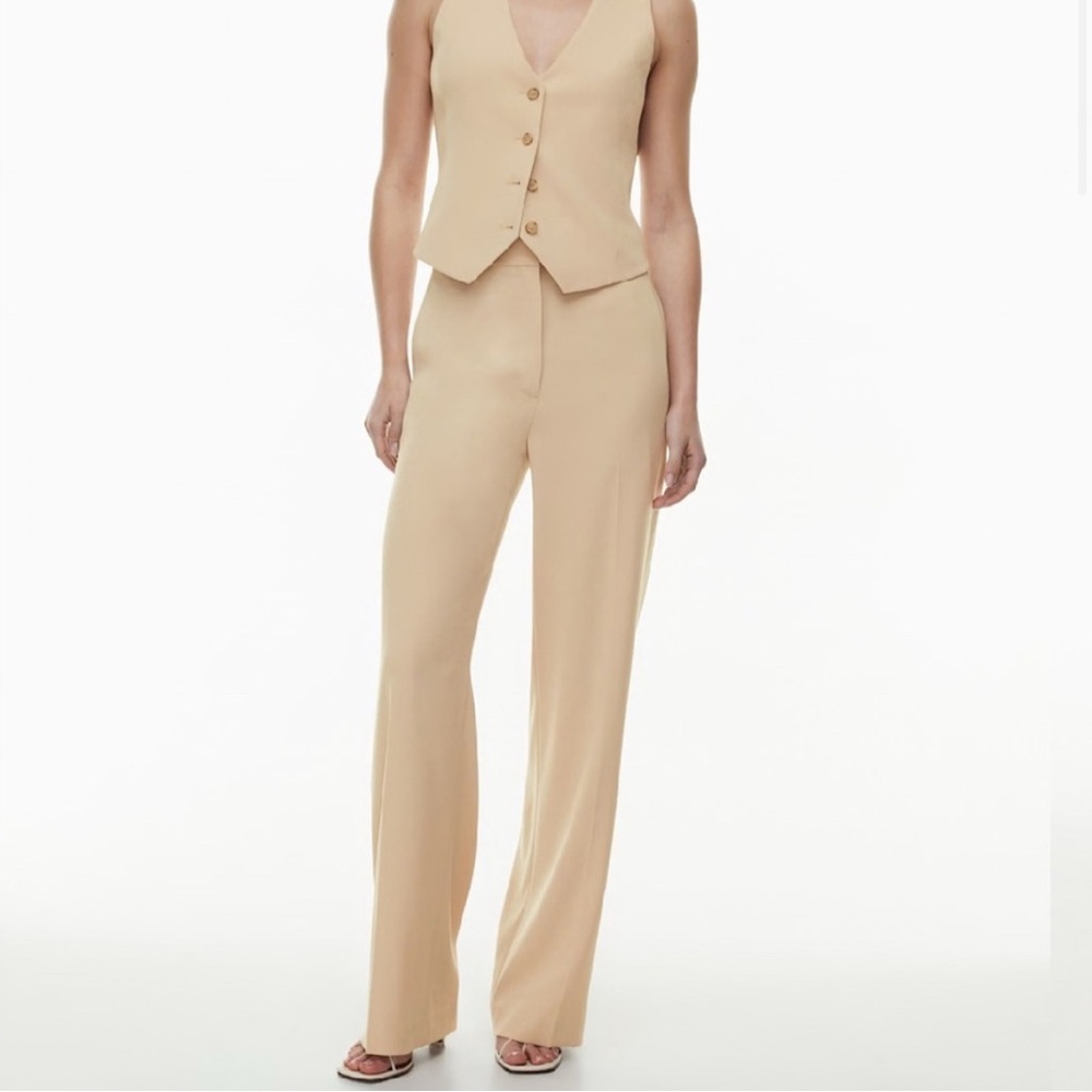 Aritzia Babaton Agency Pant in Hummus Beige NWT Sz 8